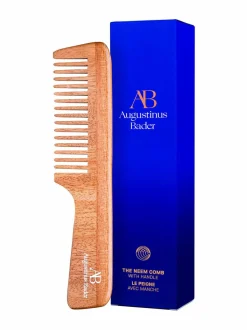 Hiustenhoitotuotteet-Augustinus Bader The Neem Comb With Handle -varrellinen kampa