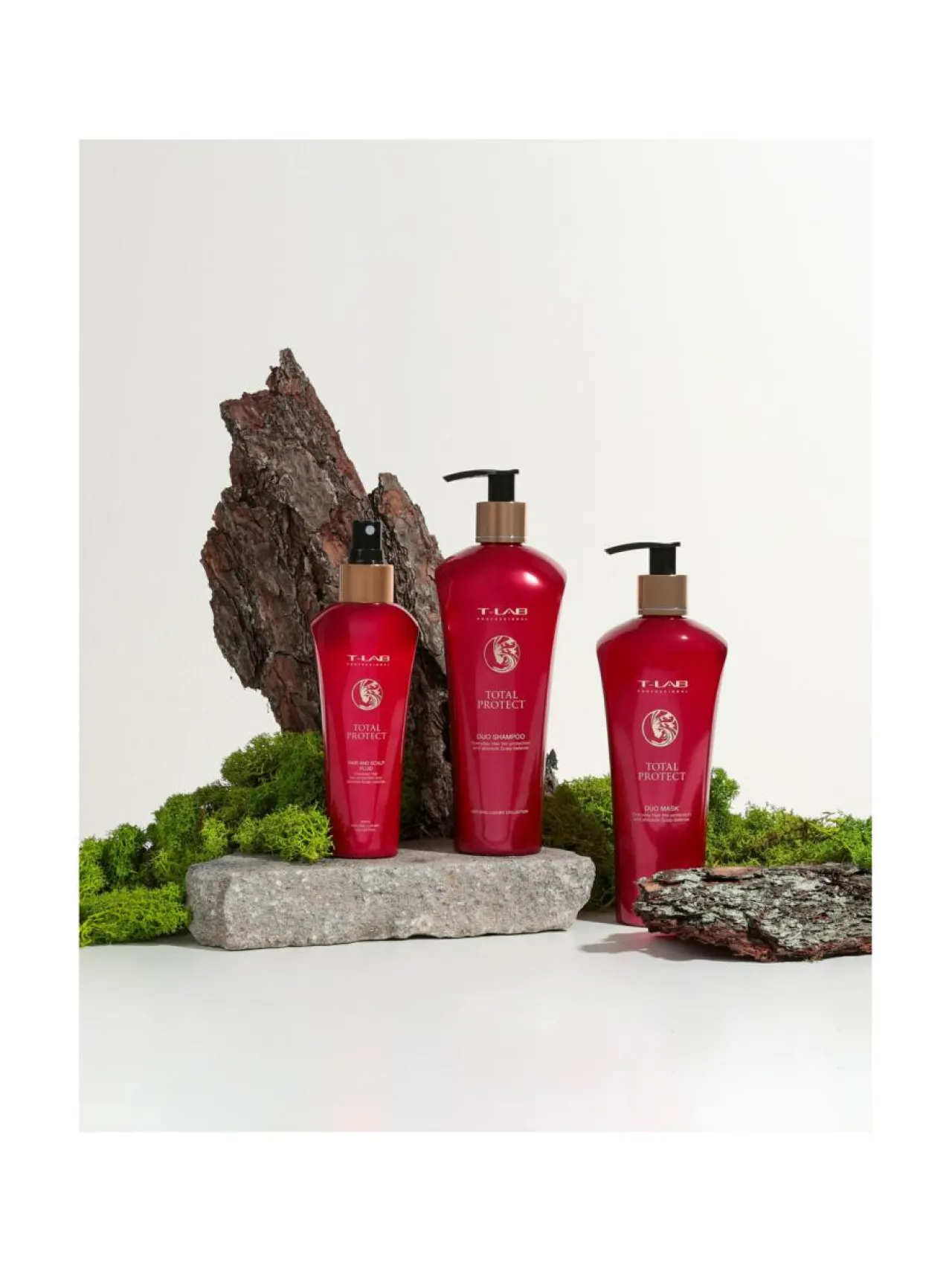 Lahjapakkaukset-T-LAB Professional Total Protect Ritual Set- lahjapakkaus värjätyille hiuksille, 3 tuotetta