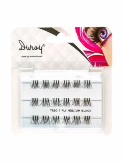 Meikkaustarvikkeet-Duroy Trio Eye Lash Flare Medium 7 -tupsuripset MUSTA