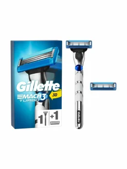 Kasvojenhoito-Gillette Turbo handle + 2 blades -partahöylä + 2 vaihtoterää NOCOL