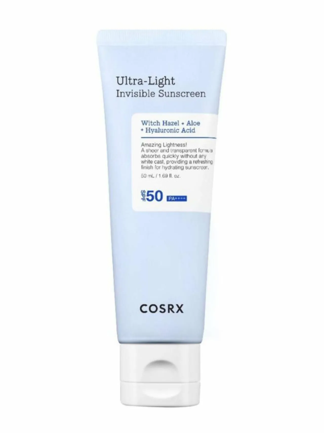 Aurinkotuotteet-Cosrx Ultra Light Invisible Sunscreen -aurinkovoide, 50ml