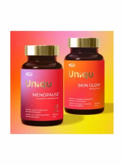 Apteekin Terveystuotteet-Uniqu Menopause 90kaps. & Skin Glow 90kaps.