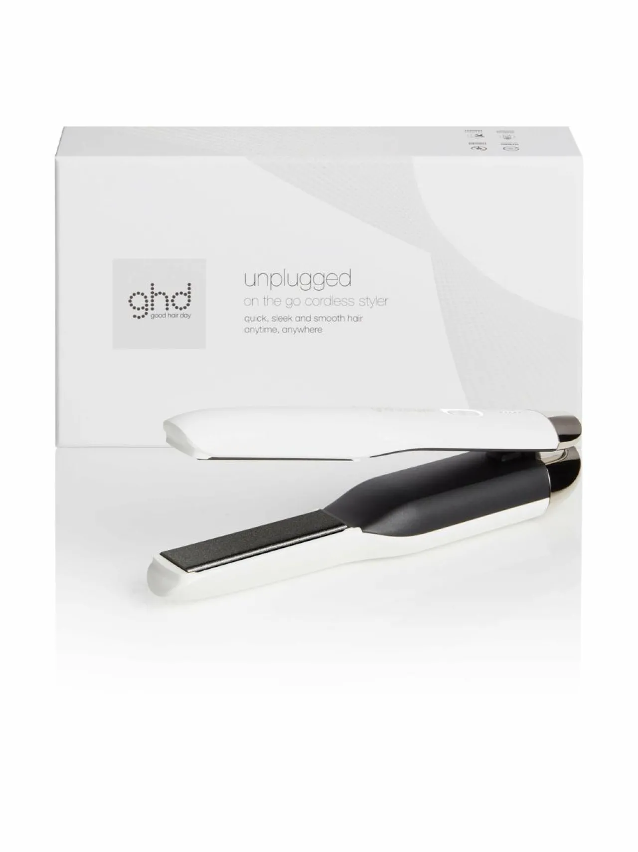 Hiustenhoitolaitteet-GHD Unplugged-suoristusrauta WHITE