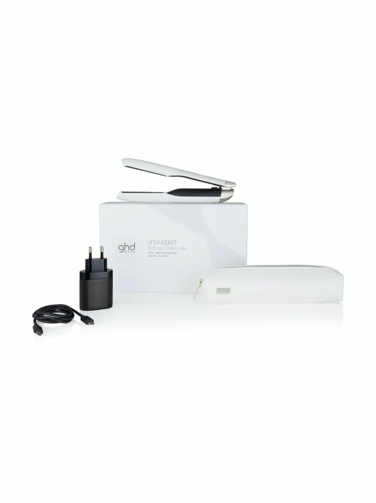 Hiustenhoitolaitteet-GHD Unplugged-suoristusrauta WHITE