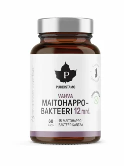 Vitamiinit-Puhdistamo Vahva Maitohappobakteeri 12 mrd. -ravintolisä 60 kaps.