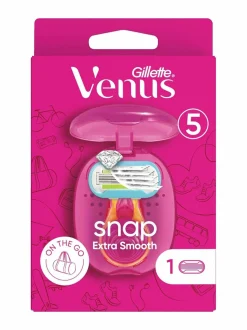 Vartalonhoito-Gillette Venus Extra Smooth Snap Razor 1 Blade -minihöylä PINK