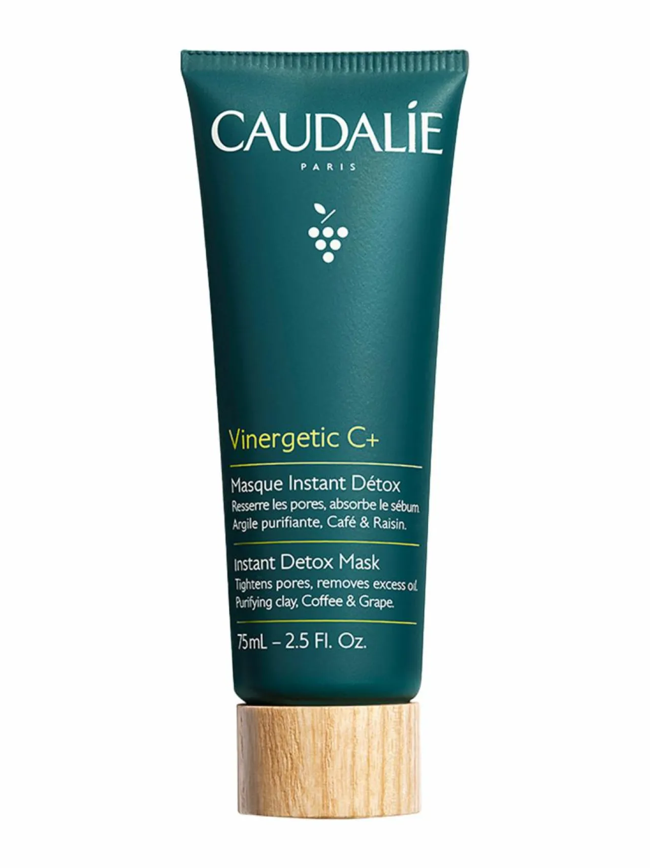 Kasvojenhoito-Caudalie Vinogetic C+ Instant Detox Mask -kasvonaamio, 75ml