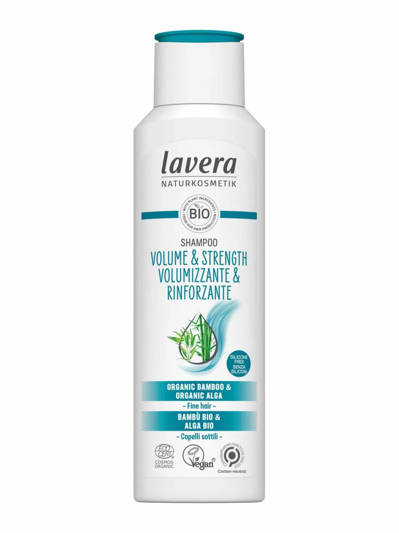 Hiustenhoito-Lavera Volume & Strength -shampoo, 250ml
