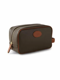 Toiletti- & Meikkilaukut-Mulberry Wash Case Scotchgrain -toilettilaukku Q330 MOLE-COGNAC