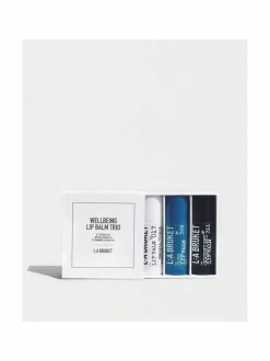 Lahjapakkaukset|Ihonhoitopakkaukset-L:A Bruket Wellbeing Lip Balm Trio -huulivoidepakkaus, 3x14g