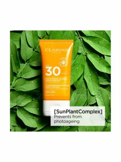 Aurinkotuotteet-Clarins Youth-protecting Sunscreen SPF 30 for face -aurinkosuojavoide